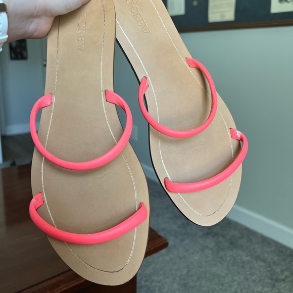 J. Crew | pink strap slip-on sandals - 10 - Picture 3 of 14